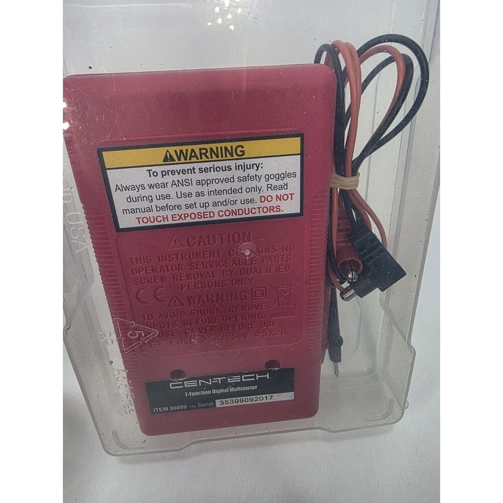 Cen-Tech 7 Function Digital Multimeter Tester Multi-tester AC/DC volt 90899 - Picture 4 of 5